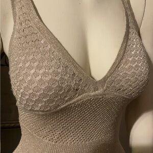 XOXO Beige Asymmetrical Dress